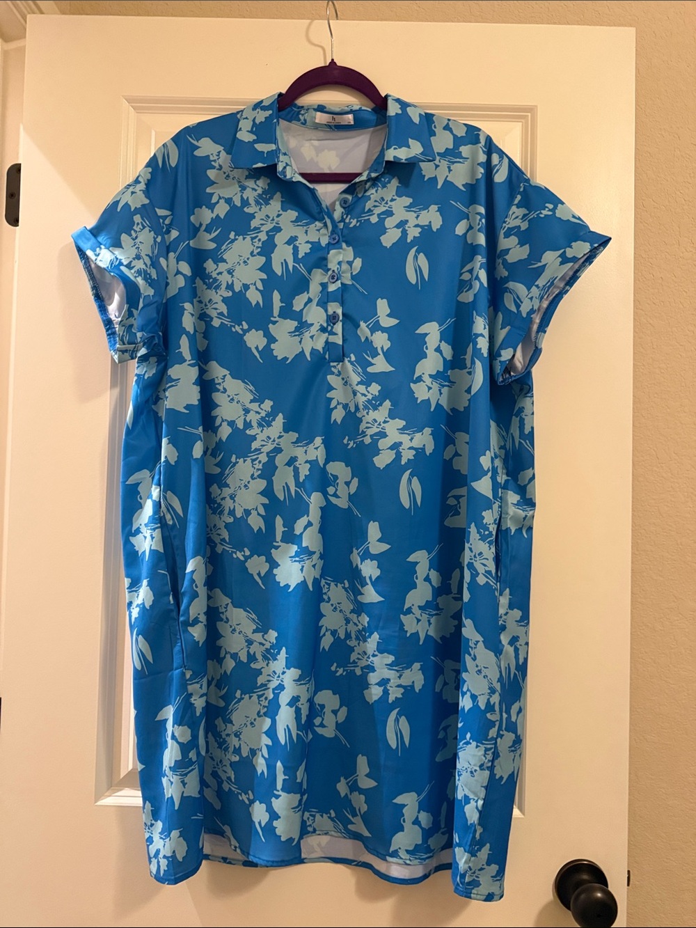 !it jeans Blue Floral Midi Dress